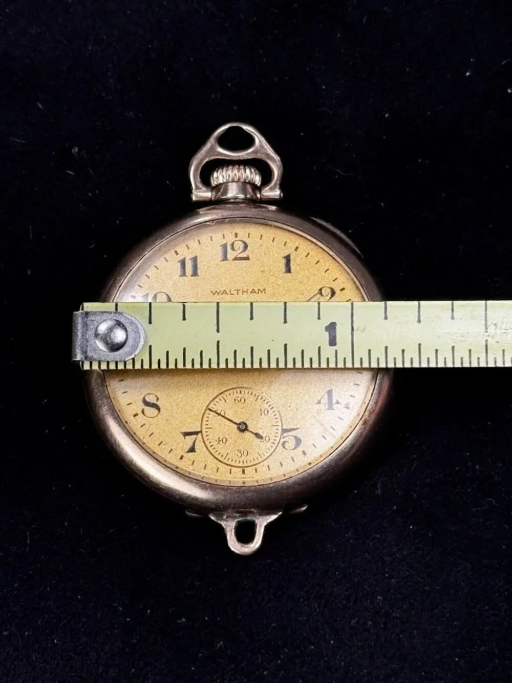 1919 Waltham Grade 225 17J 12S Pocket Watch Wadsworth 20 Yr Gold Filled Case